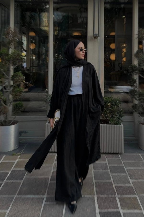Ahsen Kimono Takım - Siyah