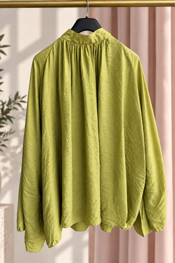 Astarlı Mercan Bluz- Lime