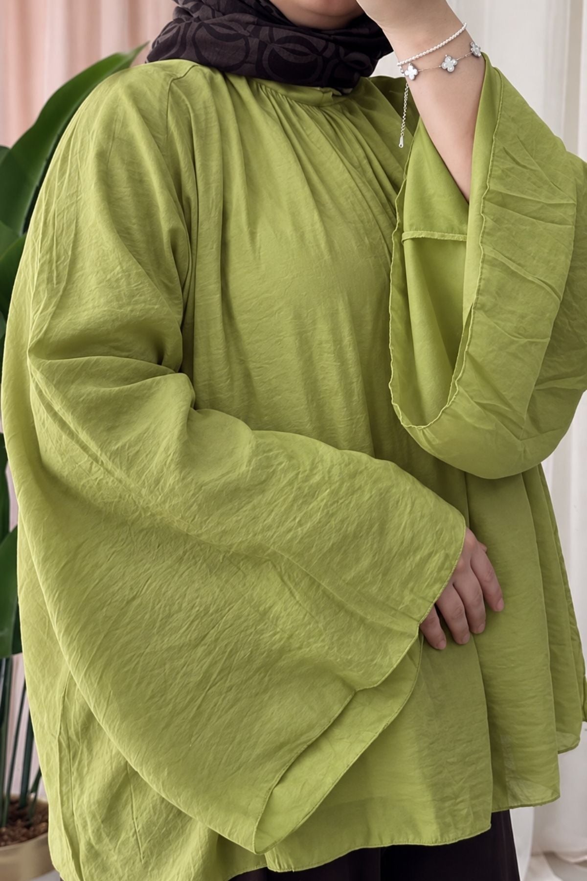 Astarlı Mercan Bluz- Lime