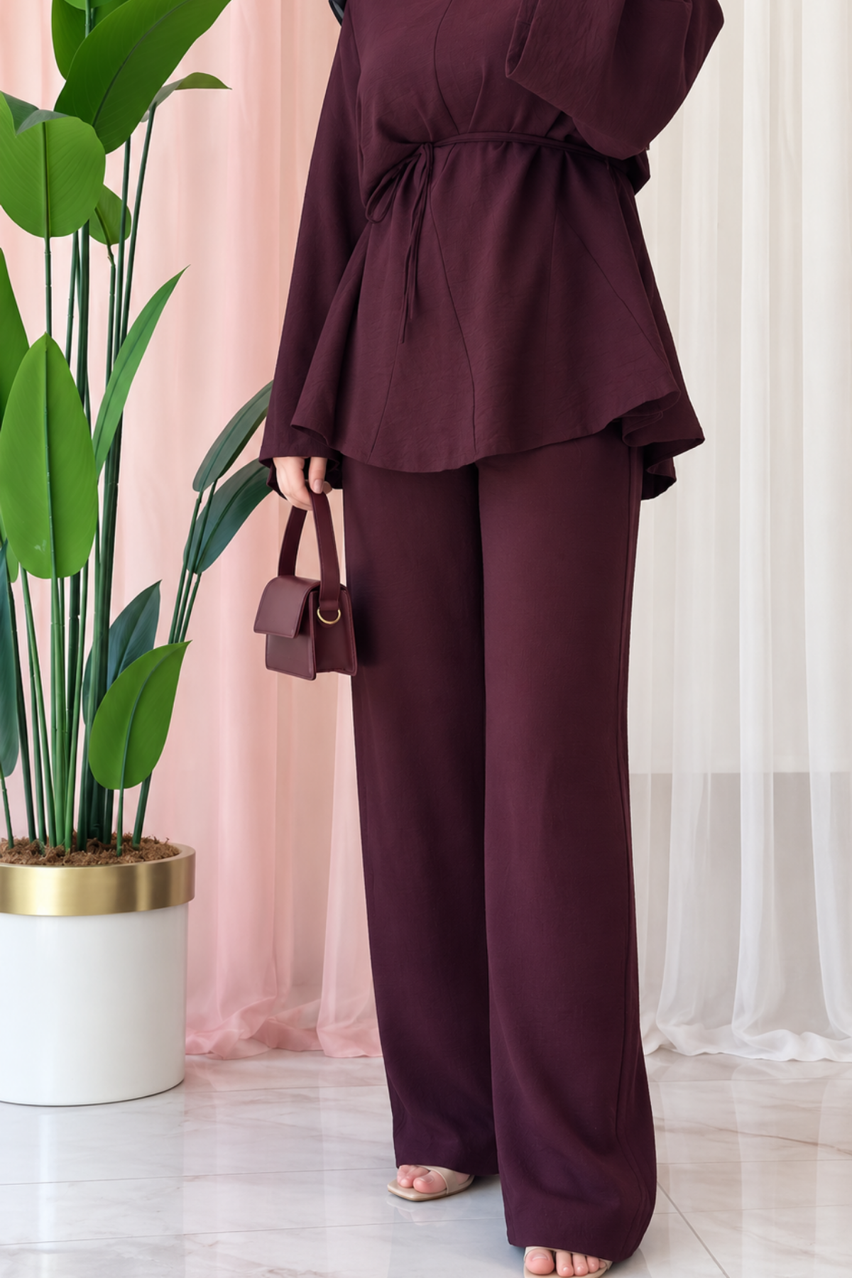 Valera Tunik Takım- Bordo