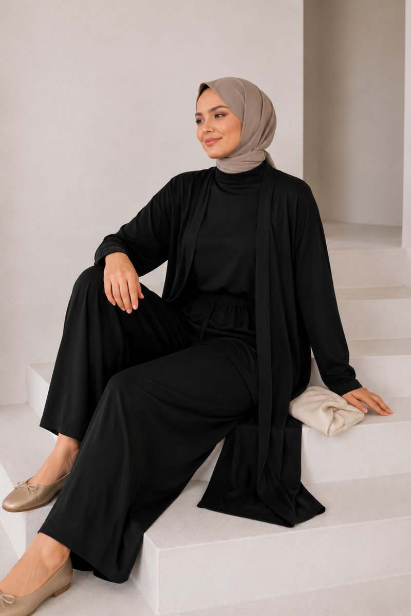 3'lü Marina Takım - Siyah