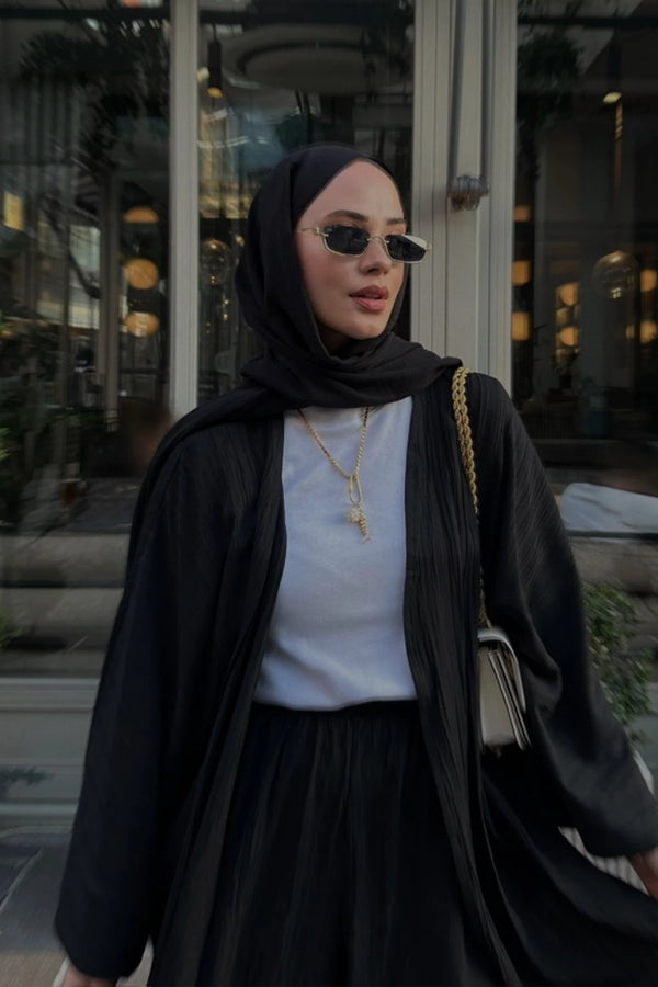 Ahsen Kimono Takım - Siyah