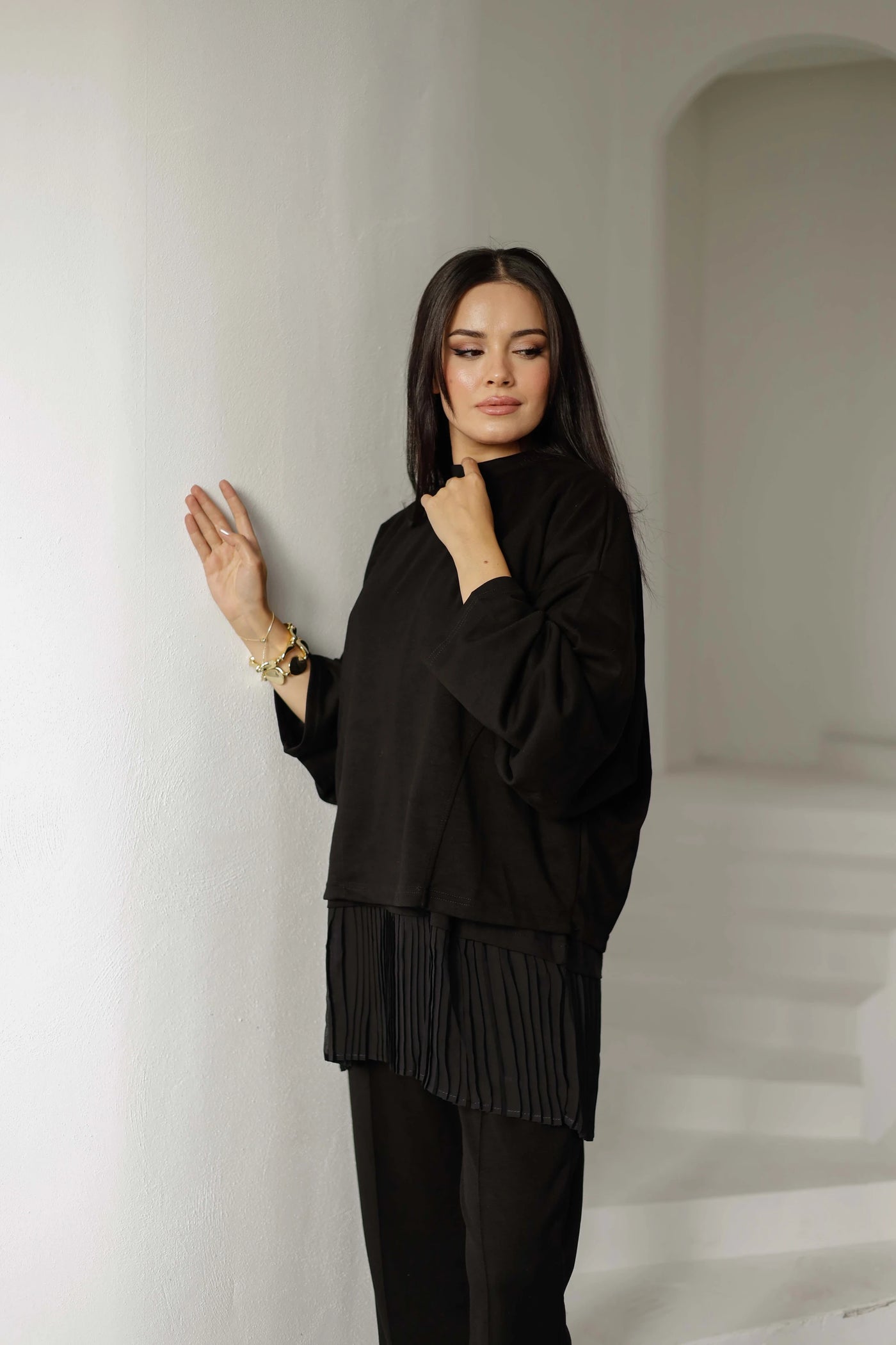 Fara Sweat Pantolon Takım - Siyah