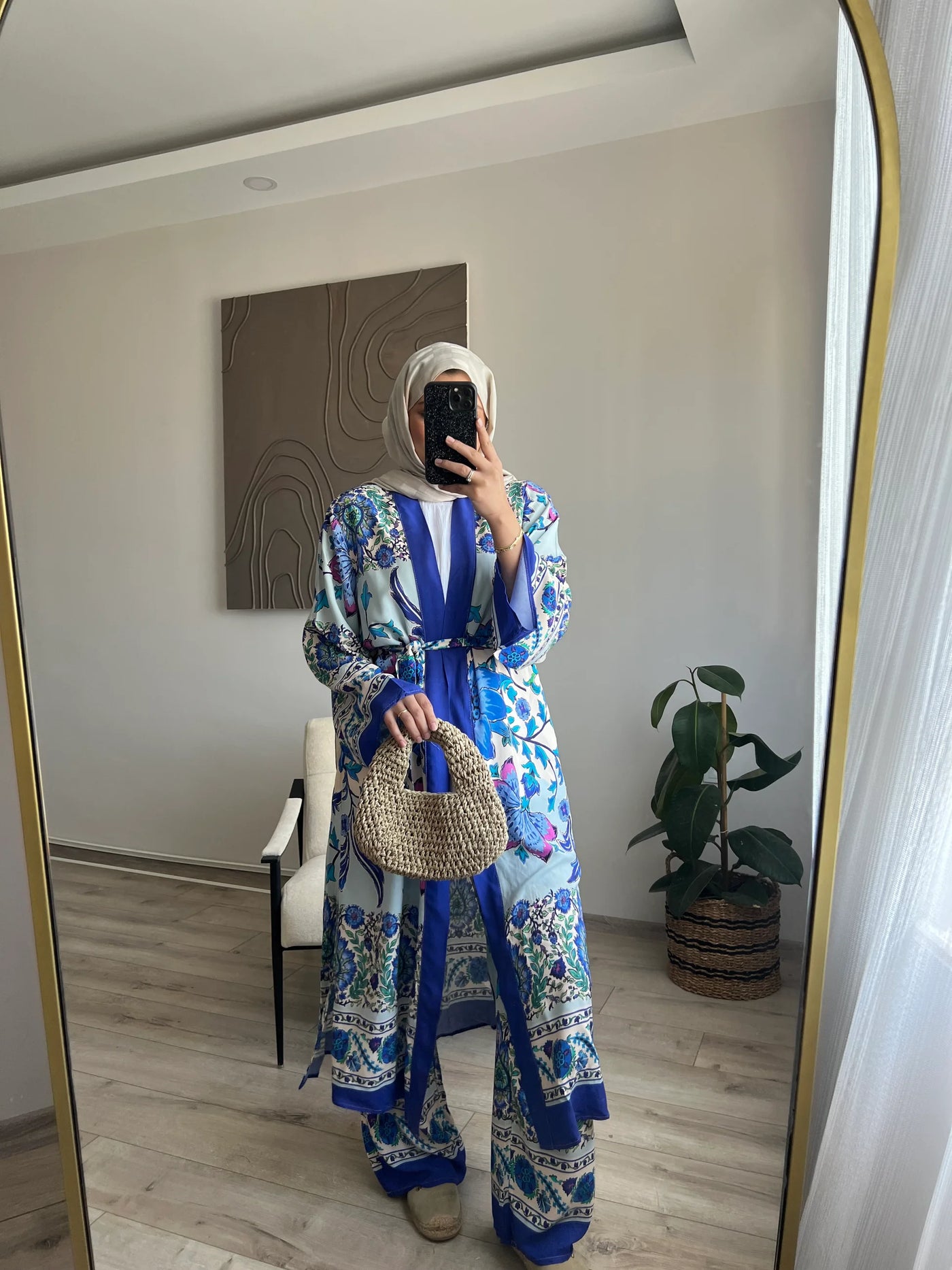 Zara Viskon Kimono Takım - Çok Renkli