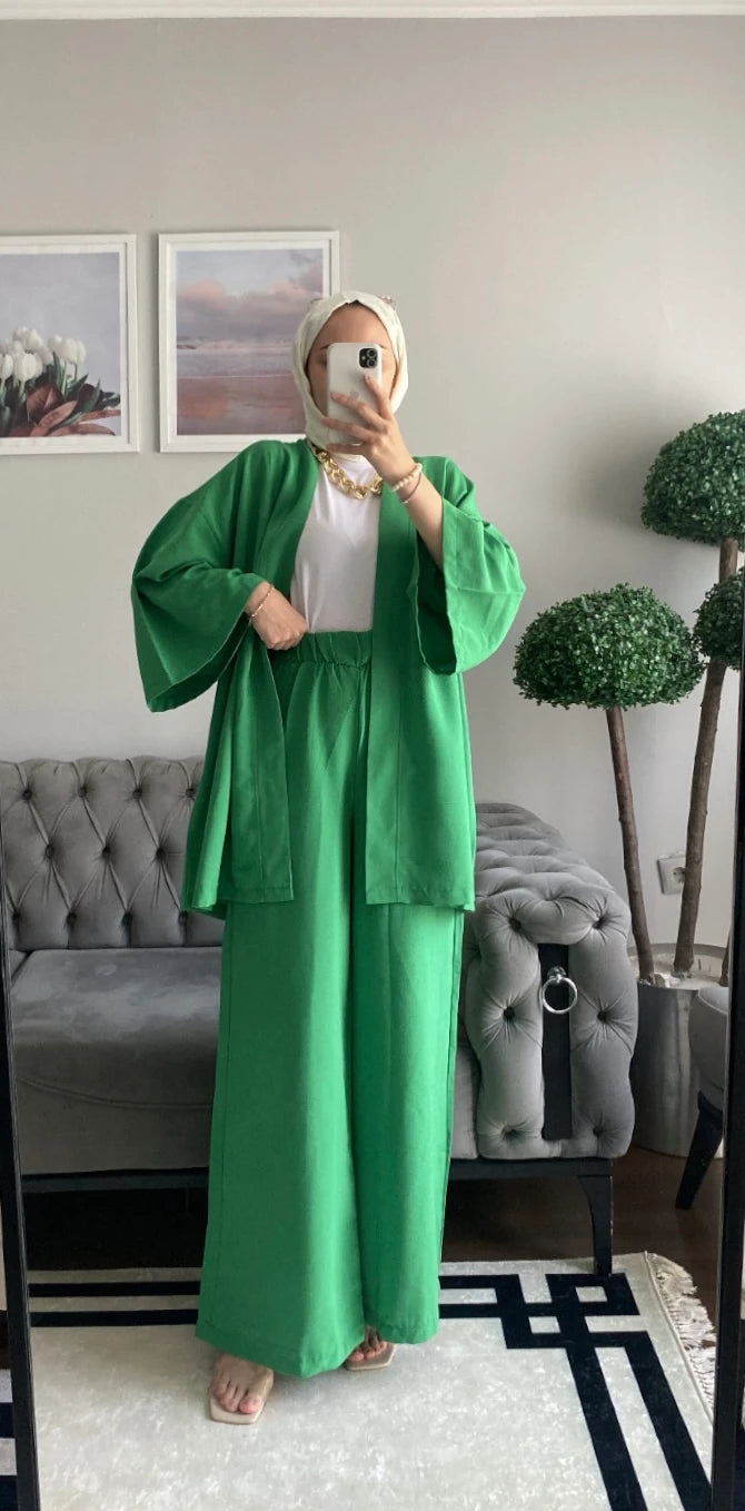 Noya Kimono Takım - Yeşil