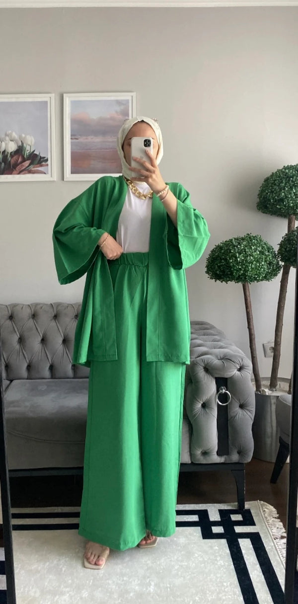 Noya Kimono Takım - Yeşil