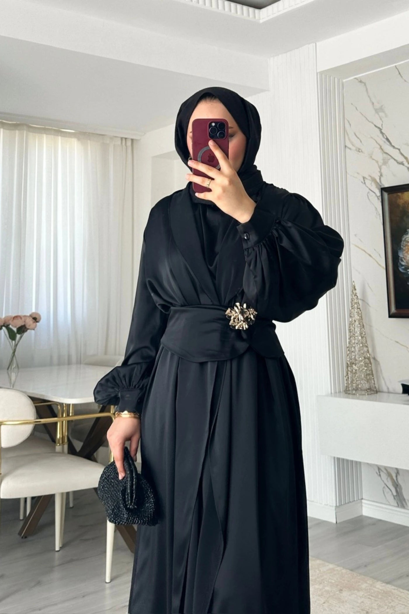 Maysa Abaya Set - Siyah