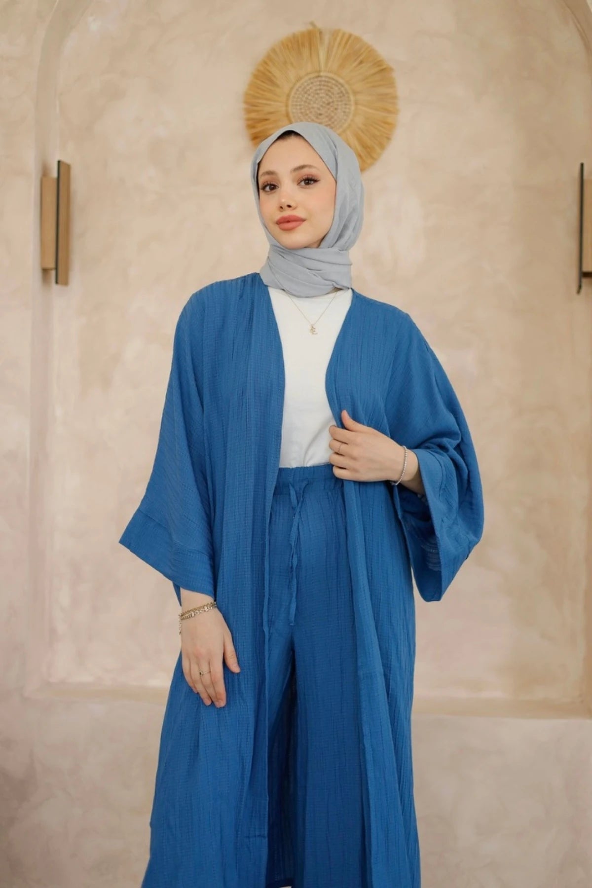 Ahsen Kimono Takım - Mavi