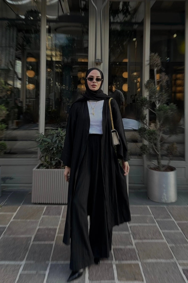 Ahsen Kimono Takım - Siyah