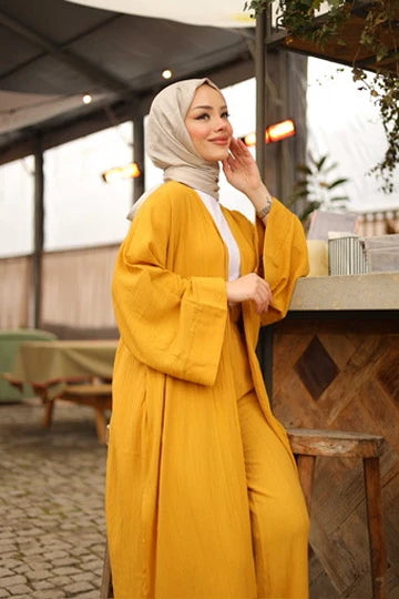 Zebra Desen Jakarlı Şal - Krem