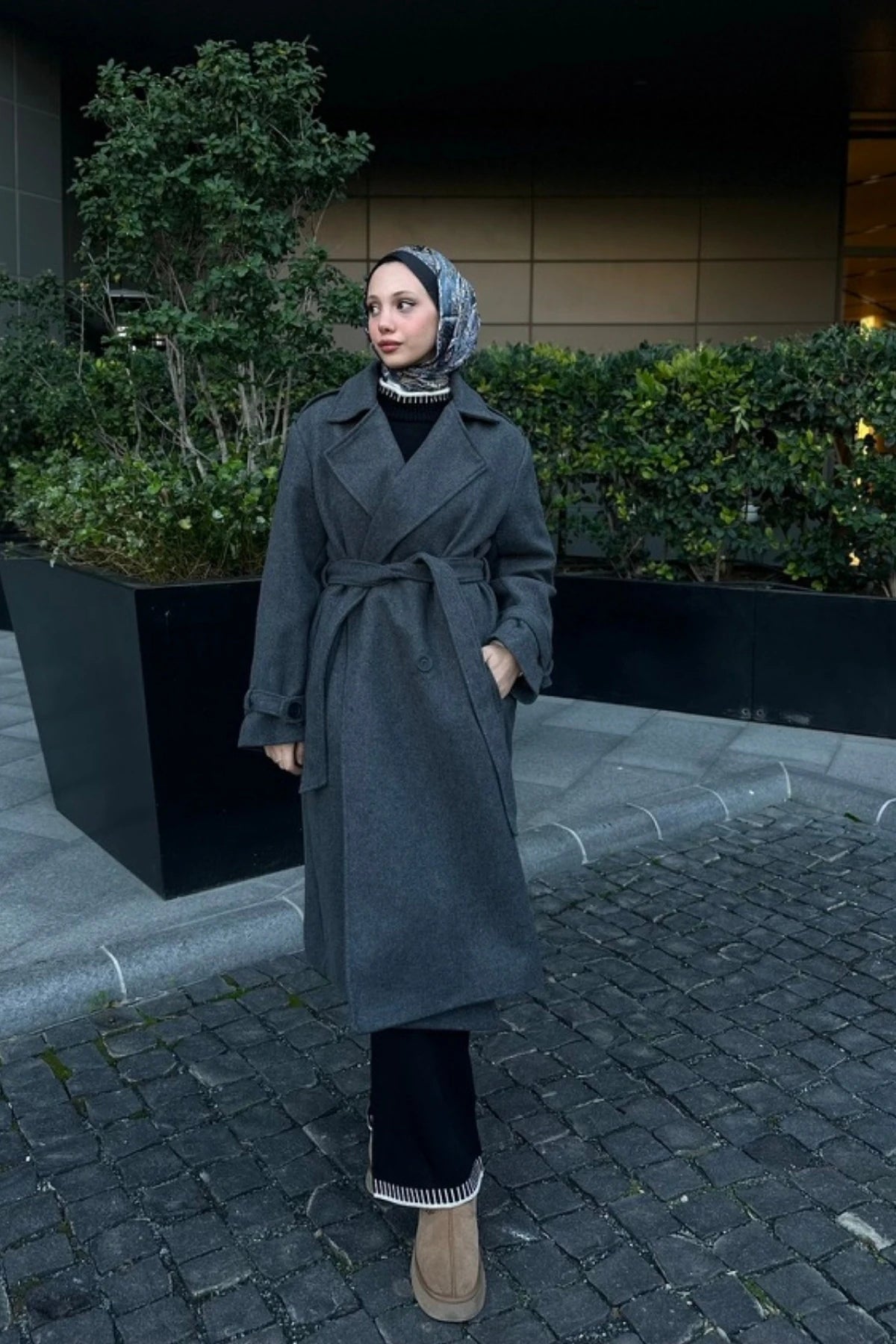 Massi Kaşe Kaban - Antrasit