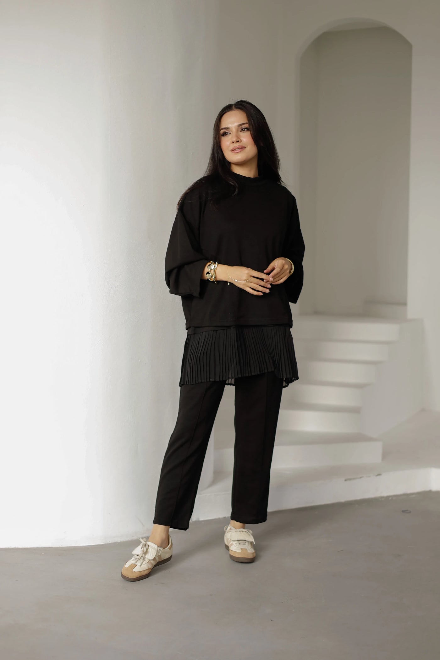Fara Sweat Pantolon Takım - Siyah