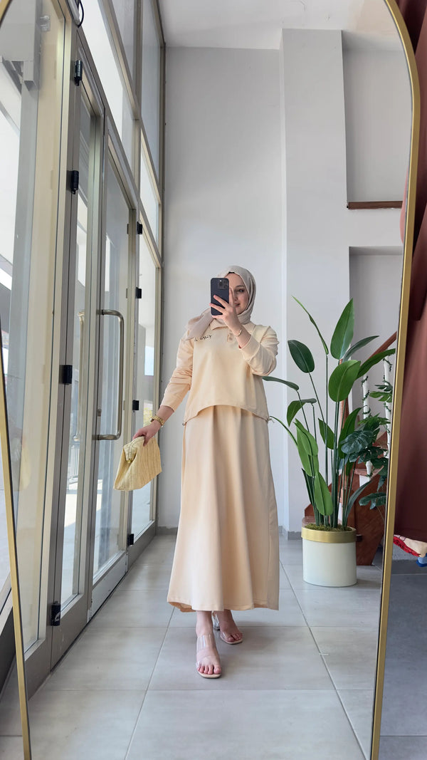 Bera Sweat Etek Takım - Krem