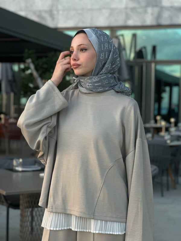 Fara Sweat Pantolon Takım - Bej