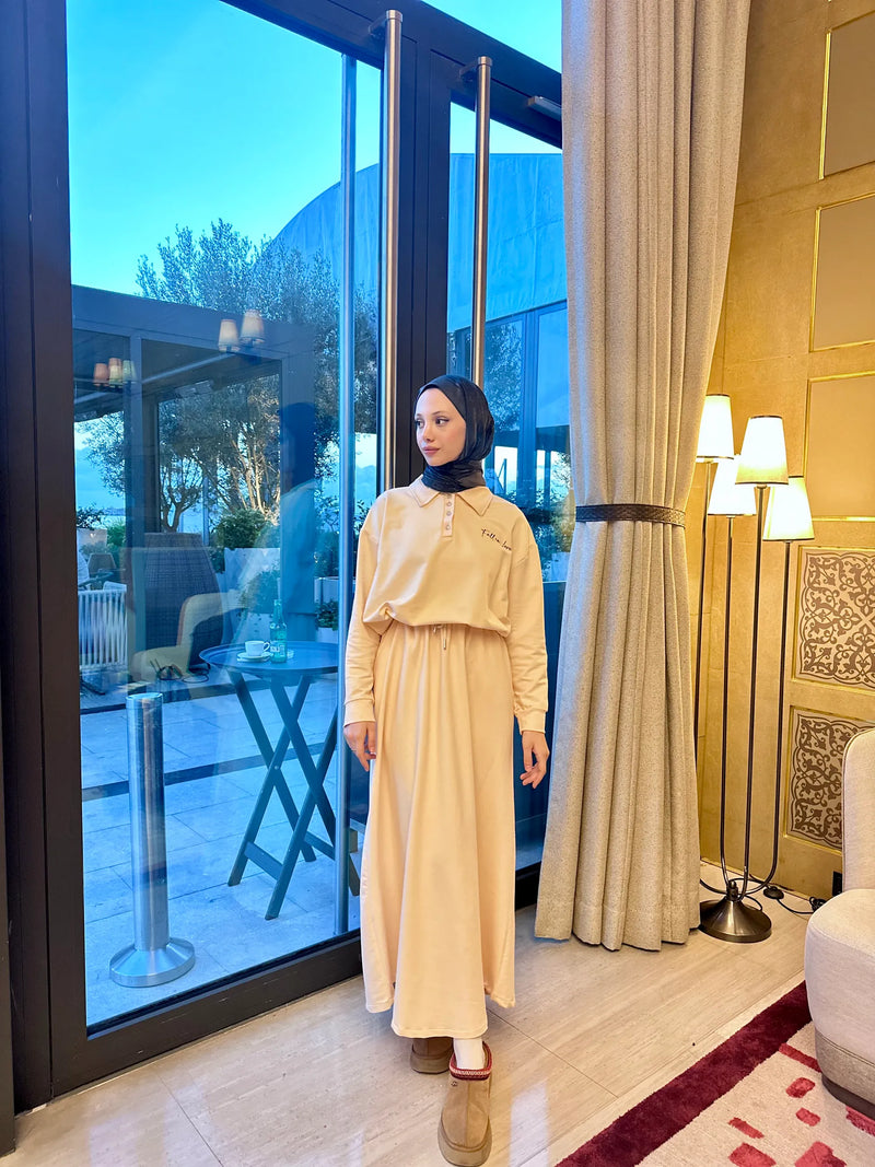 Bera Sweat Etek Takım - Krem