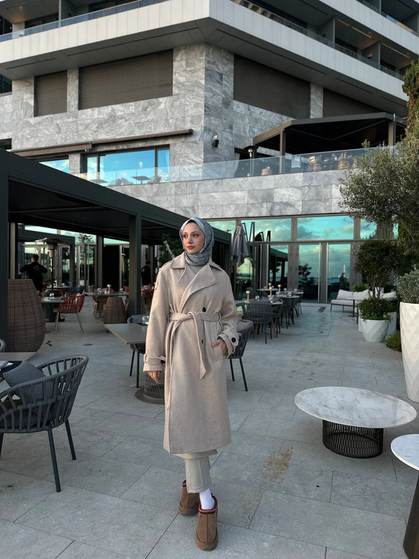 Massi Kaşe Kaban - Bej