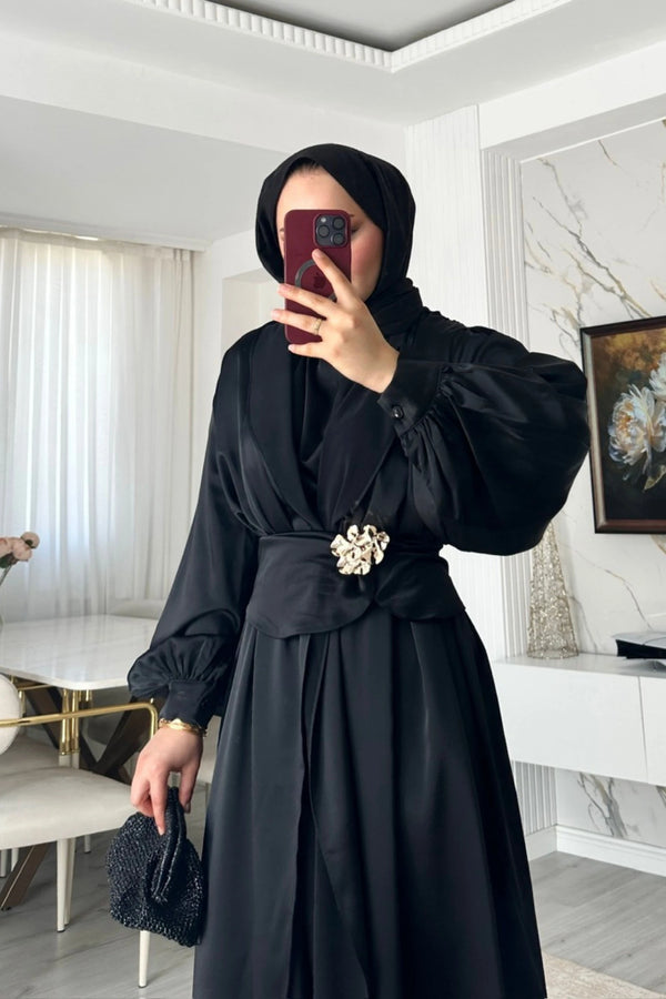 Maysa Abaya Set - Siyah