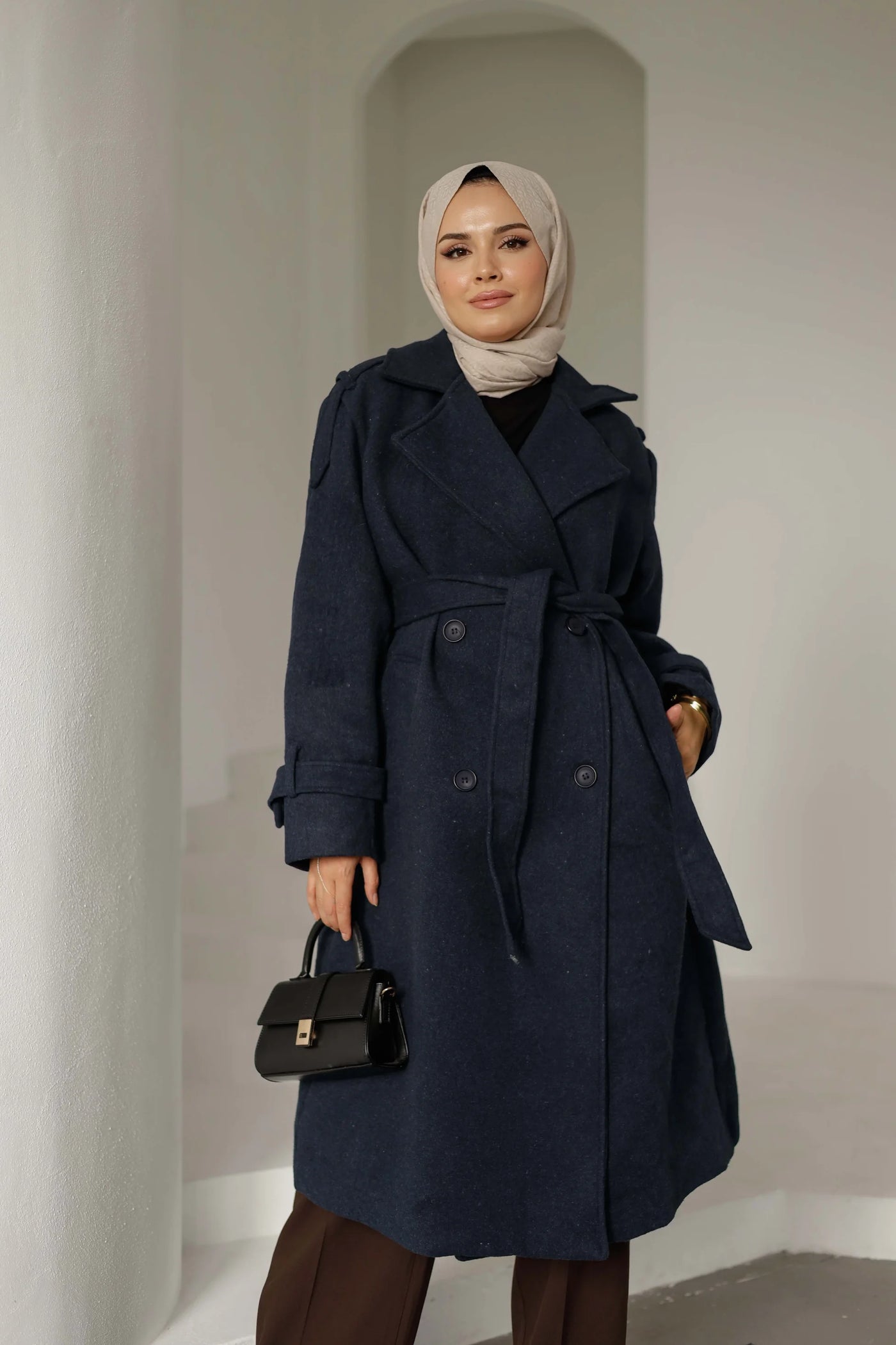 Massi Kaşe Kaban - Lacivert