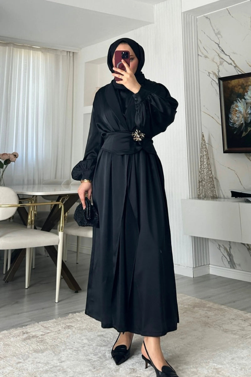 Maysa Abaya Set - Siyah