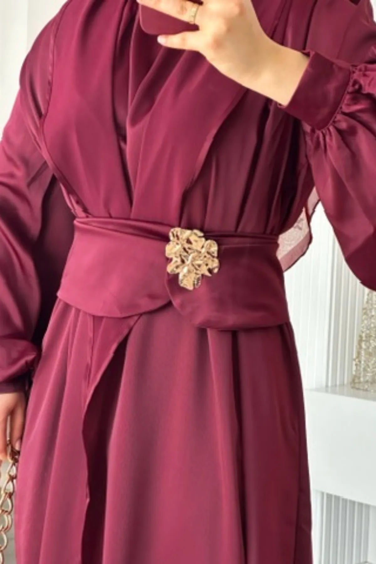 Maysa Abaya Set - Bordo
