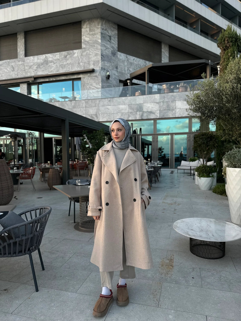 Massi Kaşe Kaban - Bej