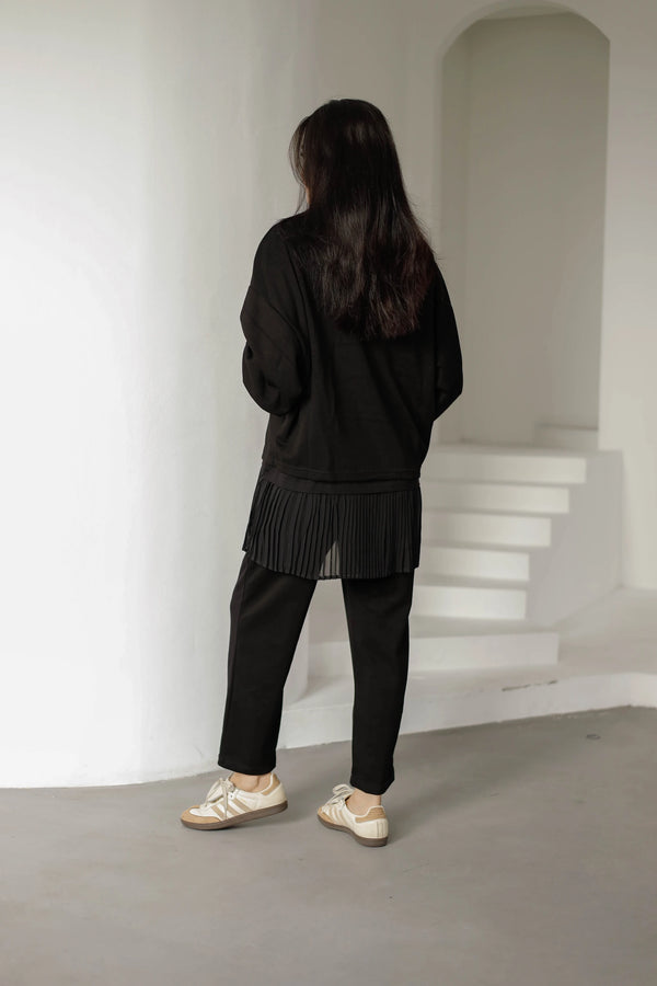 Fara Sweat Pantolon Takım - Siyah