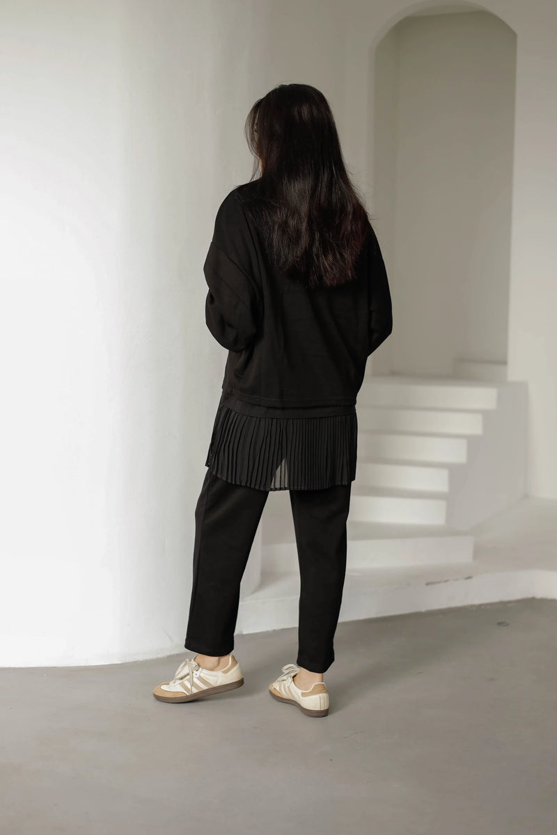 Fara Sweat Pantolon Takım - Siyah