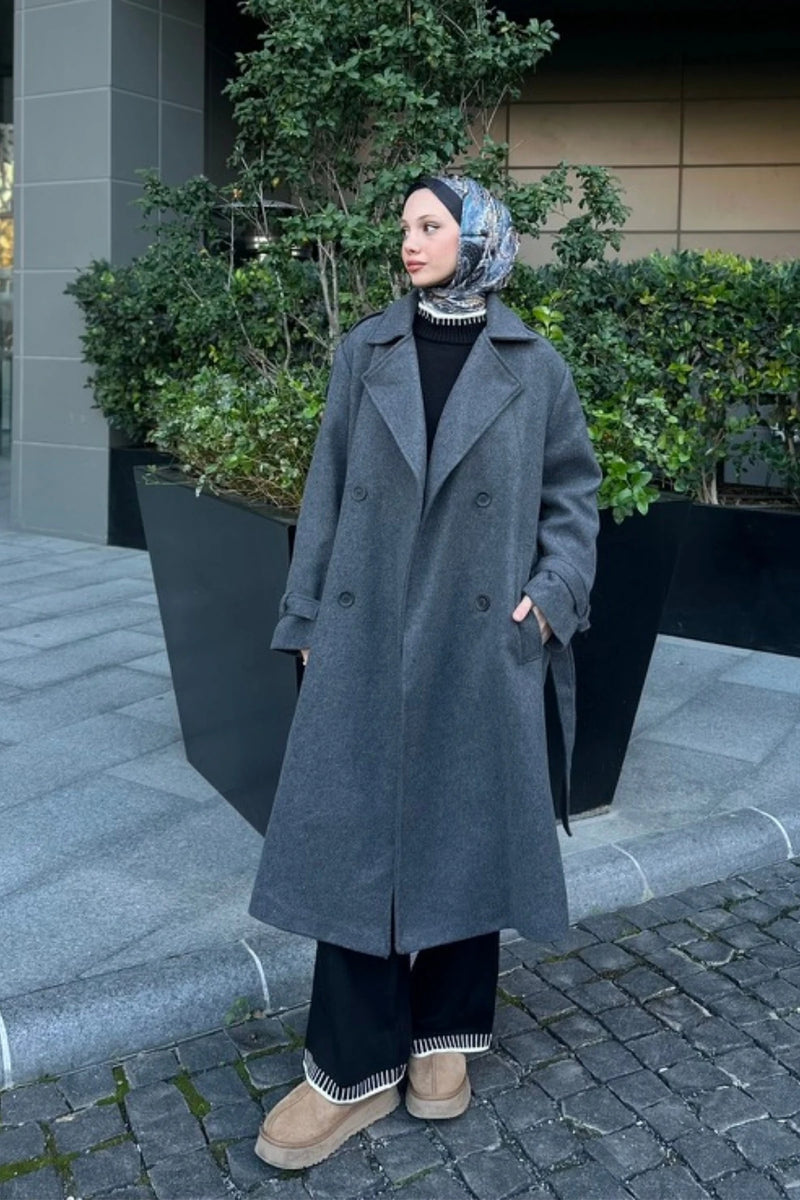 Massi Kaşe Kaban - Antrasit