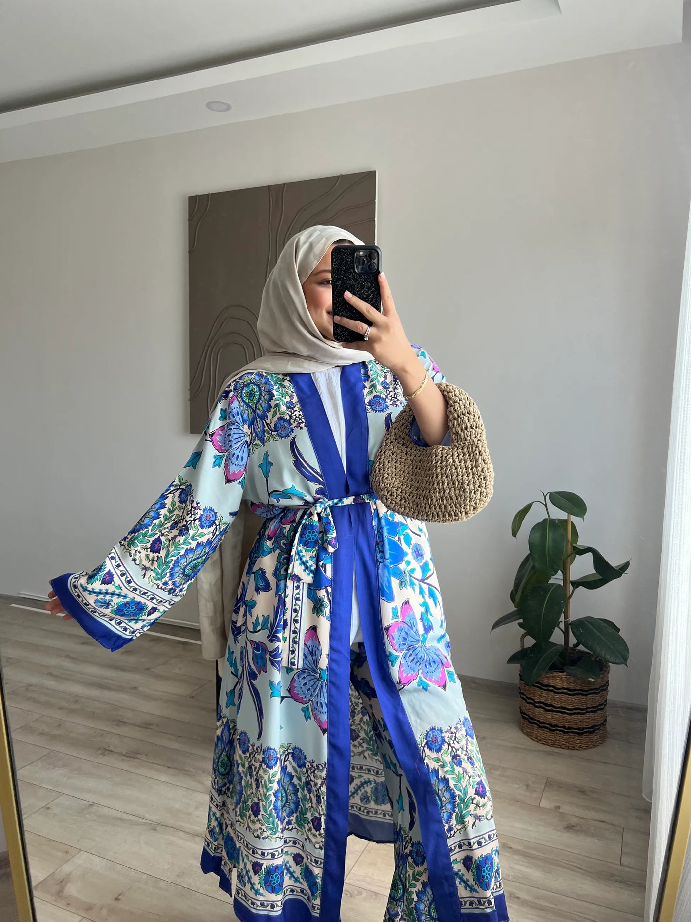 Zara Viskon Kimono Takım - Çok Renkli