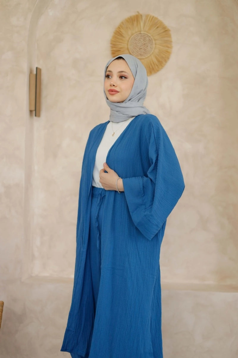 Ahsen Kimono Takım - Mavi